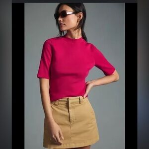 ANTHROPOLOGIE
Maeve Mock-Neck  Top Size Small